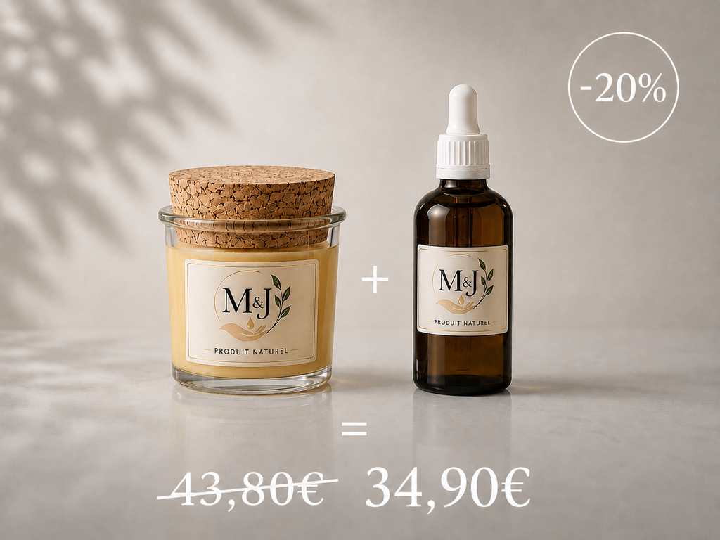 Duo soin visage et cheveux M&J : crème à l'huile d'argan et huile de romarin, 34,90 € au lieu de 43,80 €