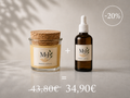 Duo soin visage et cheveux M&J : crème à l'huile d'argan et huile de romarin, 34,90 € au lieu de 43,80 €