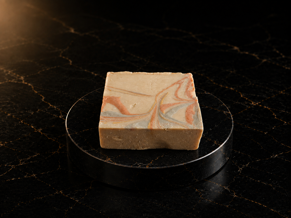 Savon à l'huile d'olive parfumé au patchouli, M&J Produit Naturel