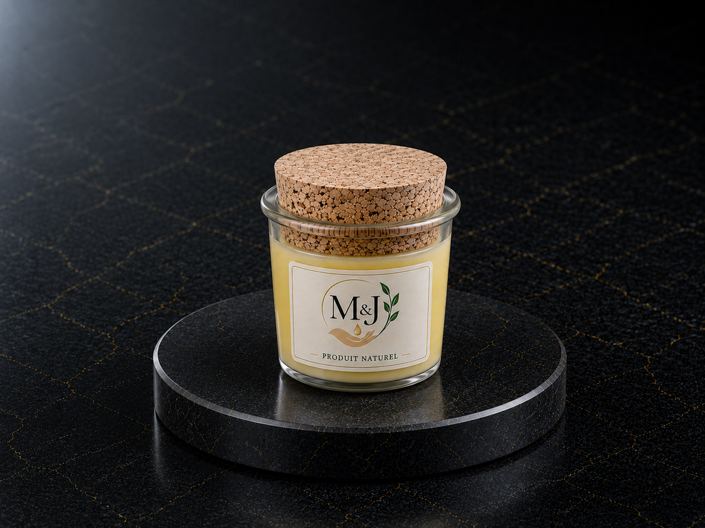 Crème à l'huile d'argan et zeste d'orange, M&J Produit Naturel, pot 60 ml
