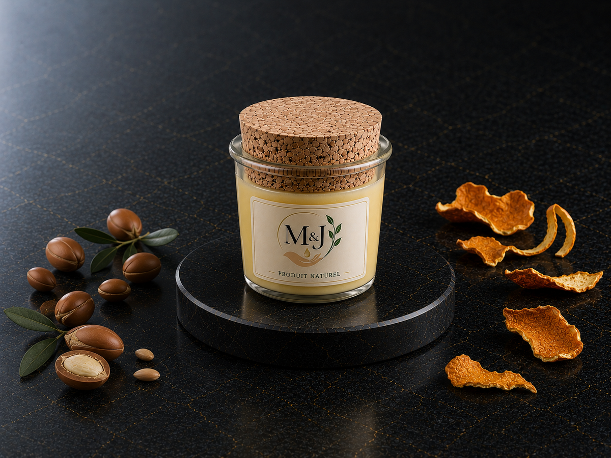 Crème à l'huile d'argan zeste d'orange – texture onctueuse, M&J
