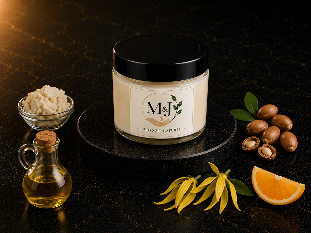 Beurre de karité ylang-ylang & orange – texture riche et fondante, M&J