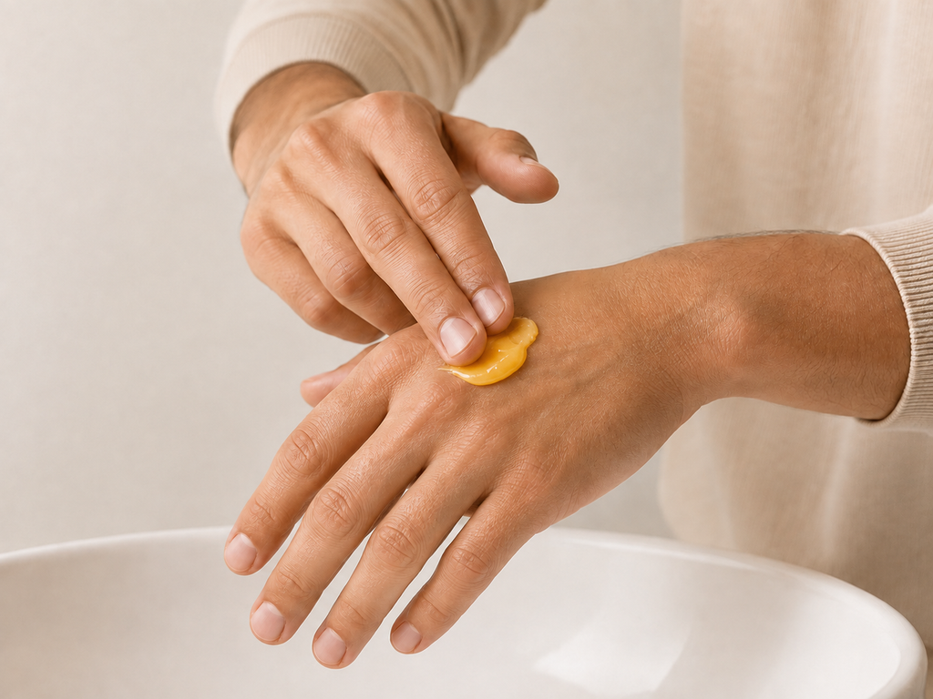 Crème à l'huile d'argan zeste d'orange – vue de détail, M&J Produit Naturel